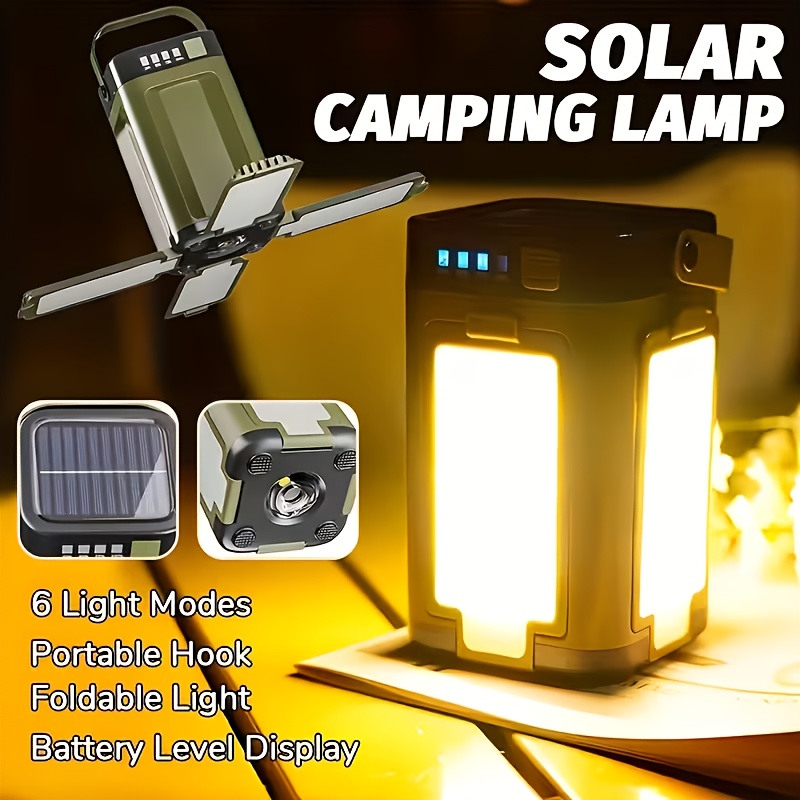 Outdoor Power Bank - Solarna przenośna lampa kempingowa z ładowaniem