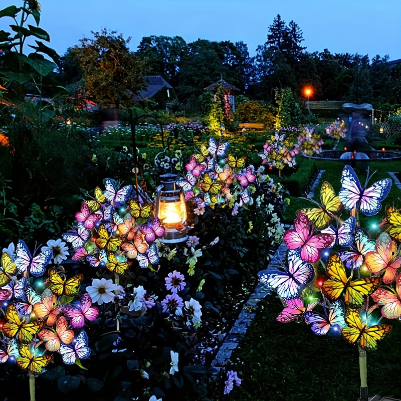 Outdoor Power Outlet Solar - Solarny LED Motyl Lampki Ogrodowe Wodoodporne