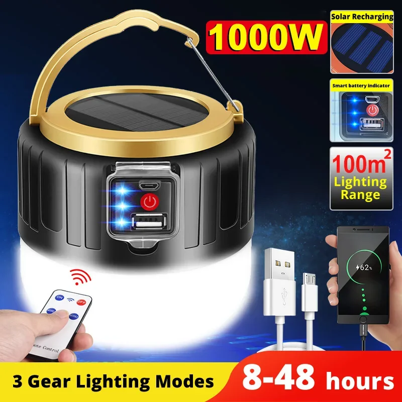 Outdoor Power Outlet Solar - Lampa kempingowa LED Solar Power Bank