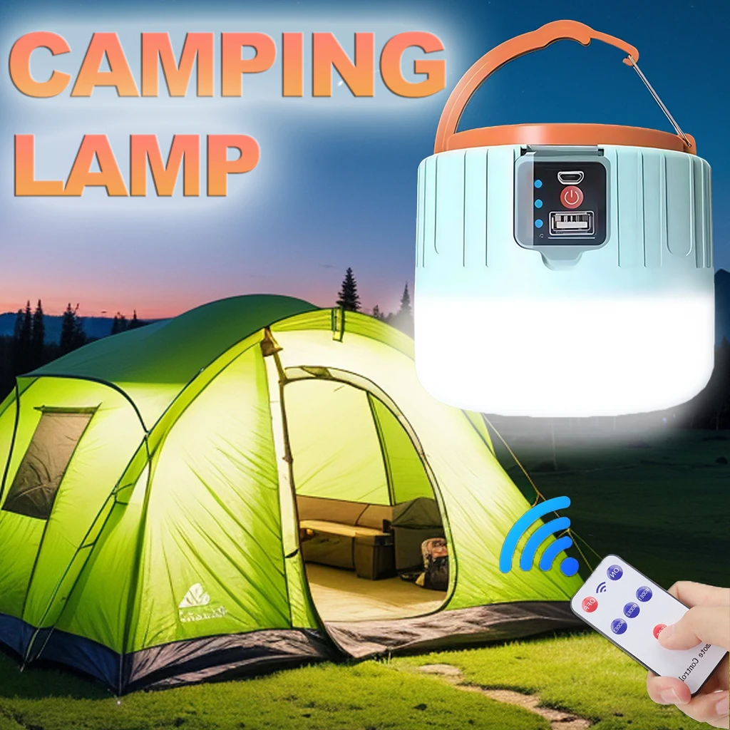 Outdoor Power Bank - Solarna latarnia kempingowa, ładowalna, przenośna lampa