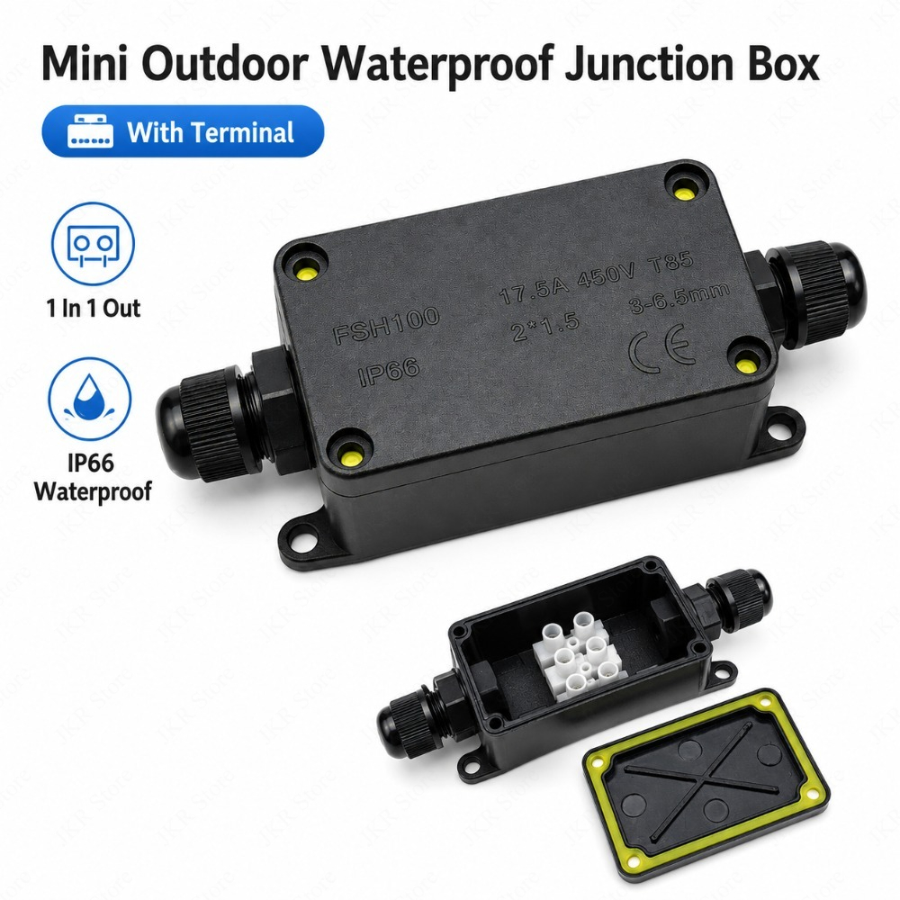 Zewnętrzna, wodoszczelna skrzy – Outdoor Power Cable Junction Box recenzja i cena