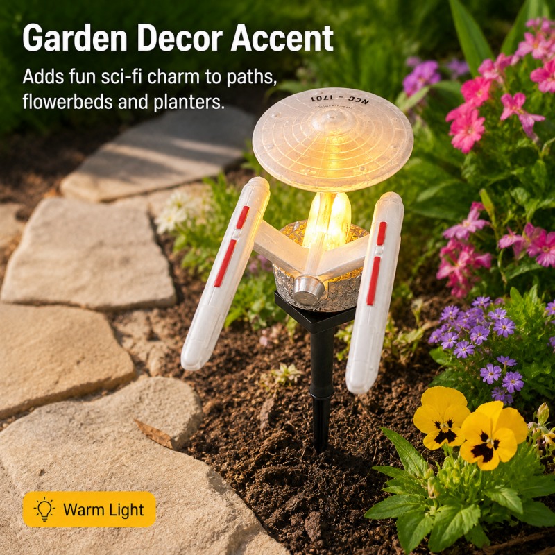 Lampa ogrodowa Star Trek USS E – Outdoor Power Outlet Solar recenzja i cena