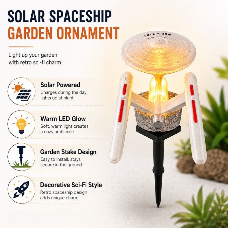 Lampa ogrodowa Star Trek USS E – Outdoor Power Outlet Solar recenzja i cena
