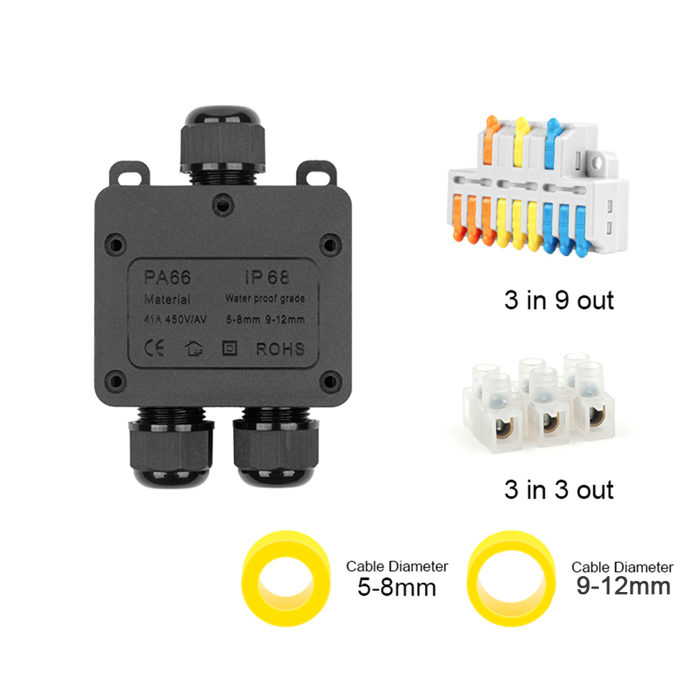 IP68 Zewnętrzna wodoodporna sk – Outdoor Power Junction recenzja i cena