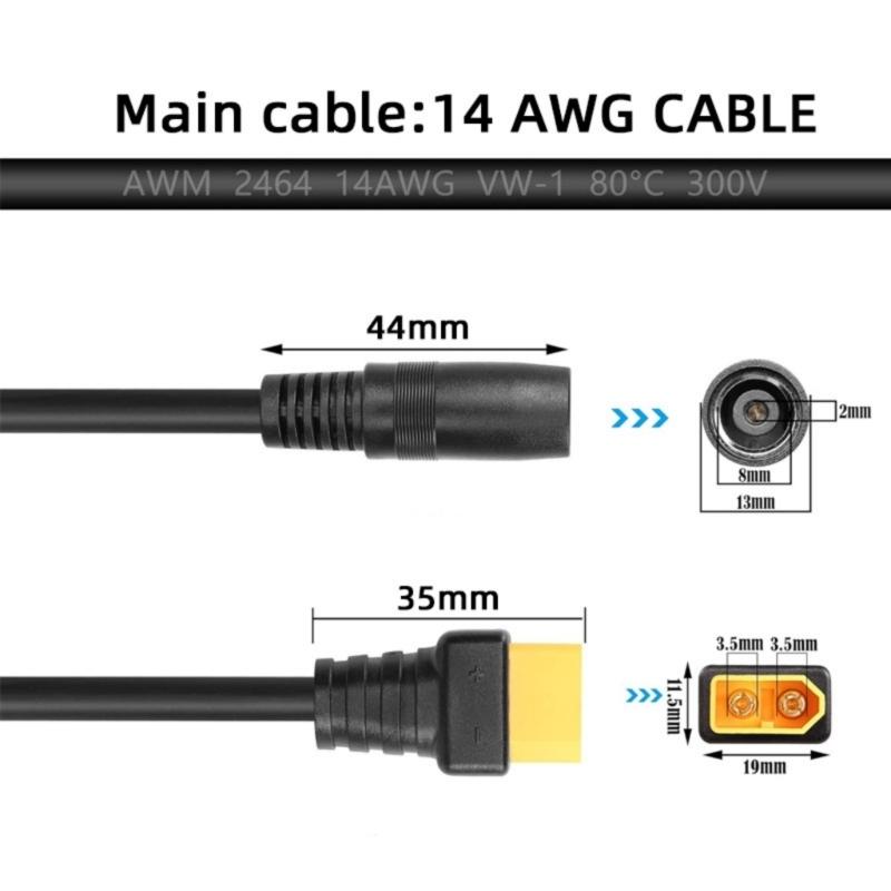 Y1UB XT60 męski żeński na 8mm  – Outdoor Usb Power Adapter recenzja i cena