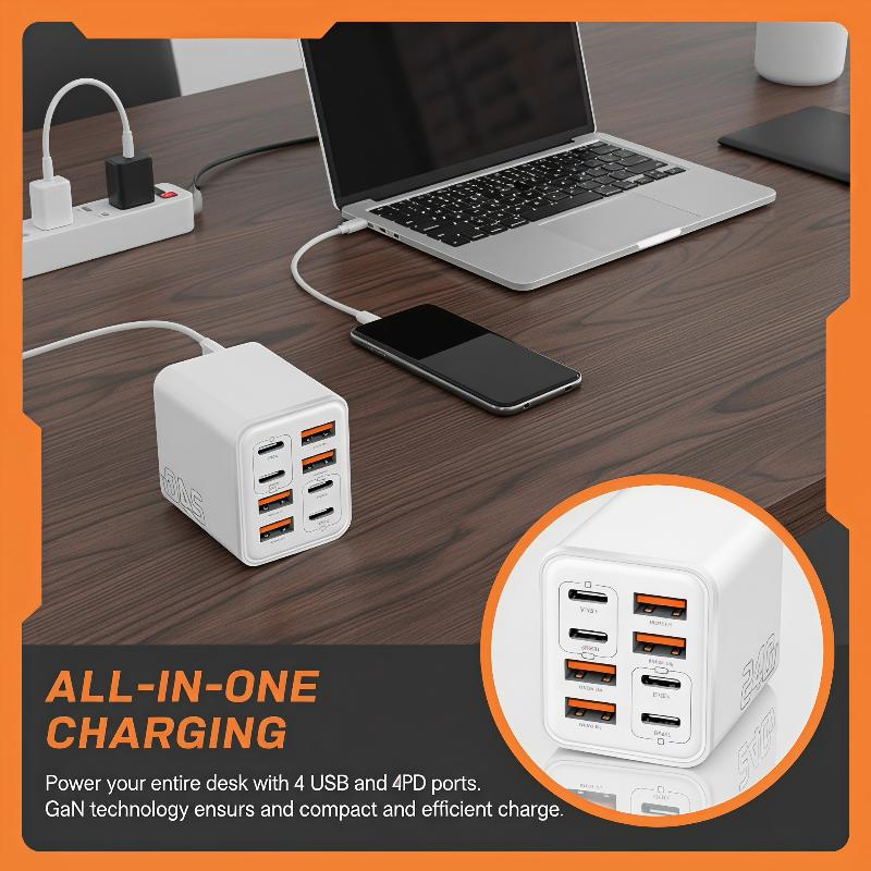 Ładowarka USB C GaN 240W 8 w 1 – Outdoor Usb Power Adapter recenzja i cena