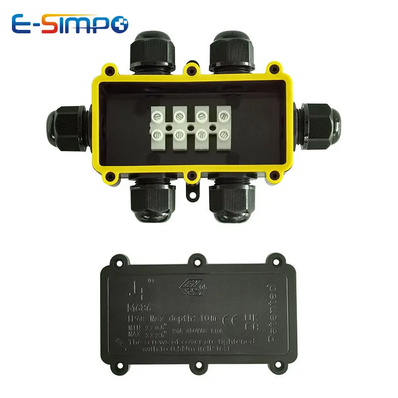 6Way 1IN5Out IP68 podwodny prz – Outdoor Power Cable Junction Box recenzja i cena
