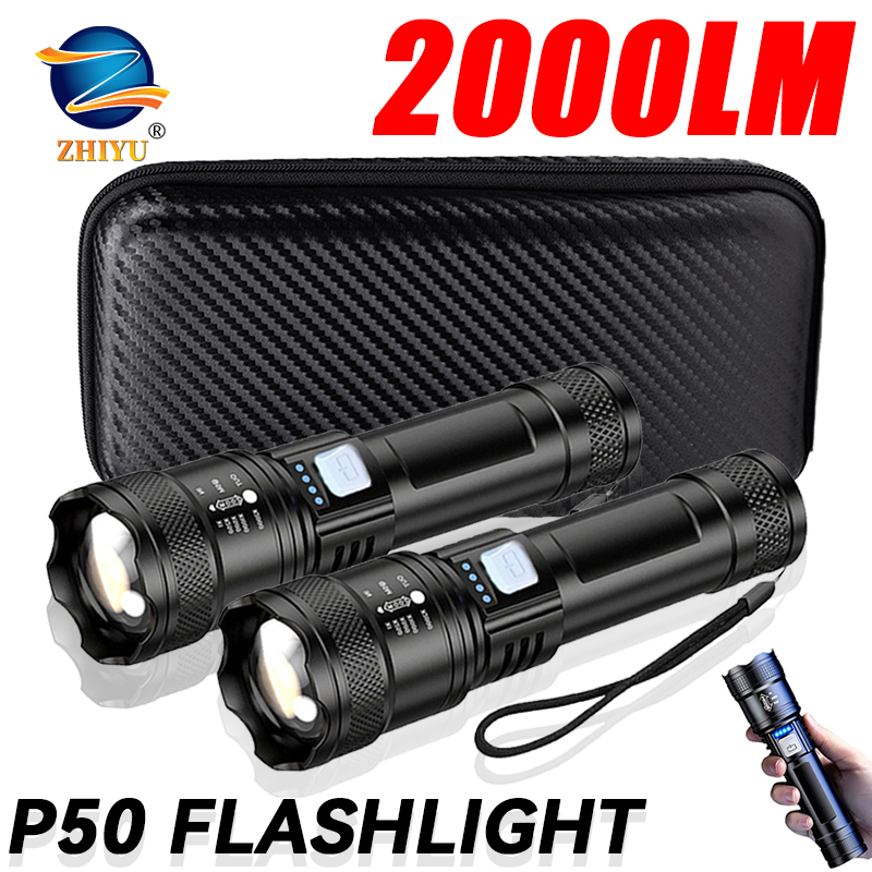 Latarka taktyczna LED 2000LM,  – Outdoor Power Bank recenzja i cena